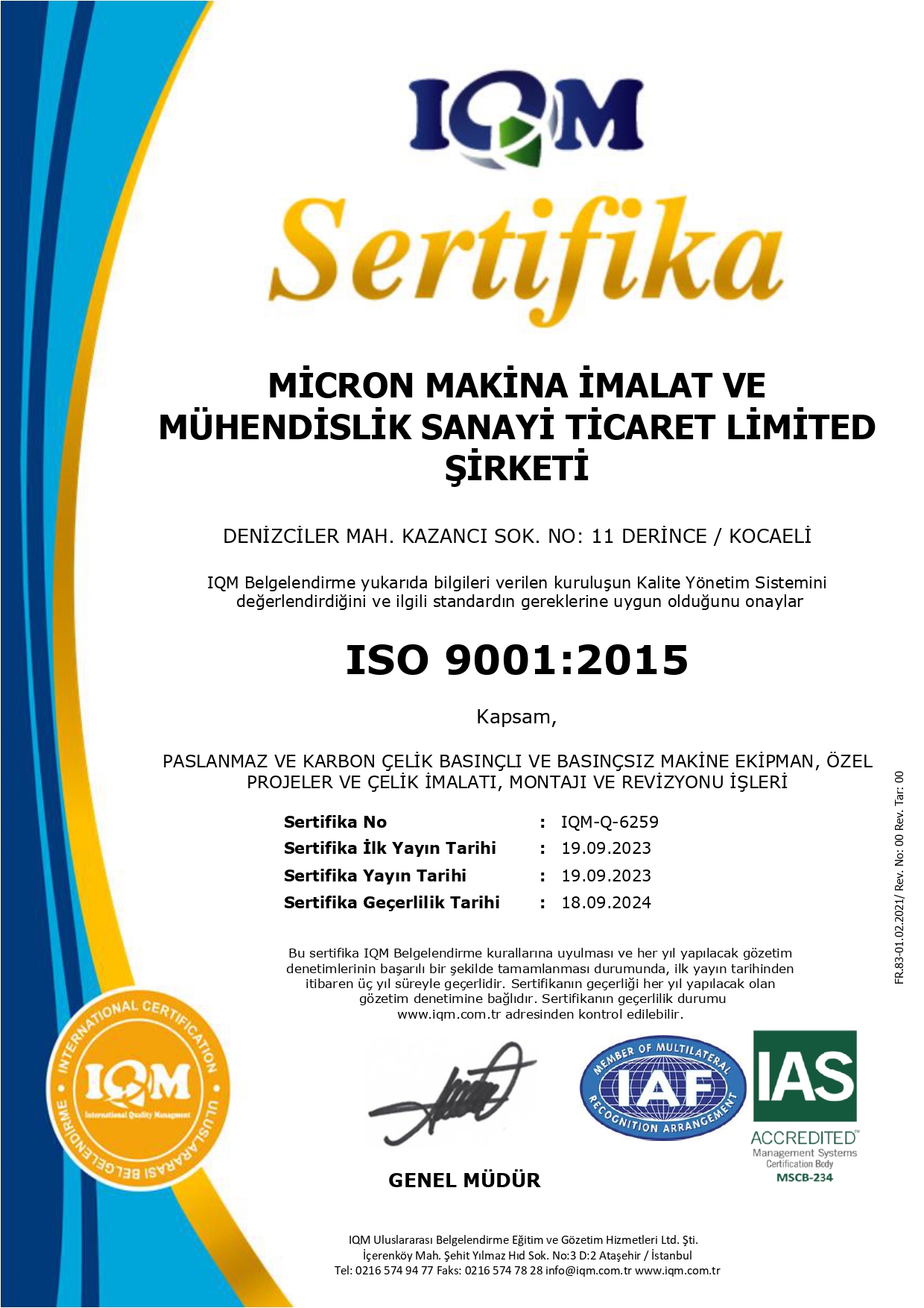 ISO 9001:2015